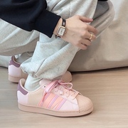 adidas阿迪达斯三叶草女子，superstar低帮贝壳头，休闲板鞋h03676