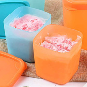 冰淇淋盒子带盖自制冰激凌盒家用制作冷饮盒雪糕模具可冷冻