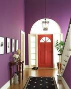 定制水晶葡萄紫色墙面乳胶漆室内室外哑光防水净味面漆环保水性涂