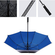超大防晒伞钛银胶防紫外线伞长柄B加固抗暴风晴雨伞打高尔夫球伞