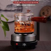 懒人煮茶器保温加热耐热玻璃泡茶壶小型电热炉煮茶壶家用茶具套装