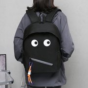 学生双肩包韩版个性小怪兽初高中校园书包大容量情侣电脑背包
