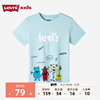 levi's李维斯(李维斯)儿童装2024夏季男童，卡通图案纯棉宝宝短袖t恤潮