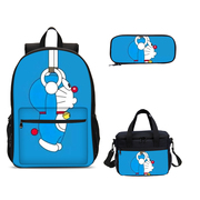 哆啦A梦卡通儿童书包机器猫学生双肩包护脊背包午餐包斜挎包笔盒