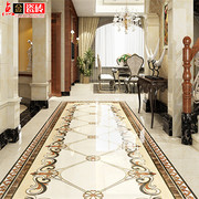 地板砖客厅瓷砖拼花800x800欧式餐厅，地毯砖拼图抛晶过道入户玄关