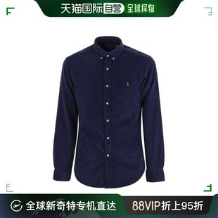 韩国直邮poloralphlauren23fw长袖衬衫，男710818761navyblue