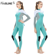 SLINX连体长袖潜水服女2mm防紫外线冲浪服潜水湿衣保暖泳衣