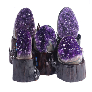 天然紫晶洞紫晶簇摆件紫水晶，洞聚宝盆水晶簇饰品消磁净化风水摆件