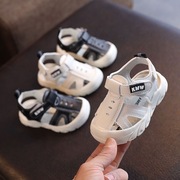 男宝宝凉鞋夏季婴儿01一2岁小童3包头4软底儿童防滑男童学步鞋女