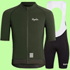 2024绿色高品质骑行服短袖套装男单车衣服背带裤自行车公路车装备