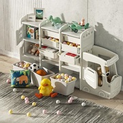 儿童汽车玩具收纳柜储物架大容量多层落地置物架储物柜宝宝整理柜