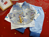 宝宝周岁礼服男童夏季婴儿抓周唐装真丝套装中式国潮一周岁宴冠衣