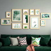 欧式实木照片墙装饰约相框，墙壁画客厅，相片墙创意组合挂画
