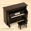 木质竖式立式三角钢琴乐器模型摆件音乐盒八音盒创意礼盒创意礼物