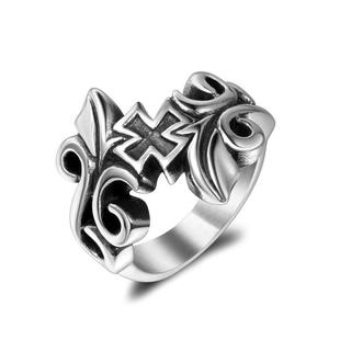 复古戒指 时尚精致花藤铸造钛钢戒指 潮男戒指一件代发 SA911