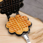 家用爱心waffle燃气华夫饼模具松饼机双面锅蛋糕烤盘格子饼机