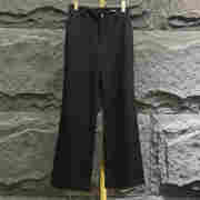 梦舒雅女裤黑色直筒裤，2024夏季高腰，显瘦大码休闲长裤14288128-10