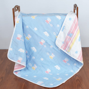 纯棉纱布浴巾6层婴儿新生儿宝宝，包被大号六层正方形儿童加厚盖毯