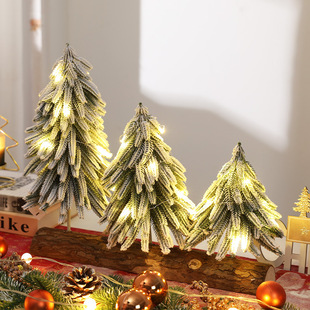圣诞树节日气氛装饰摆件，雪松橱窗拍摄道具，桌面家用圣诞节用品