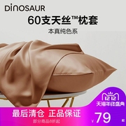 Dinosaur恐龙纺织60支天丝枕套凉感丝滑夏季