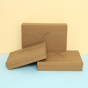 牛皮纸盒包装盒装相框短袖书空盒生日礼物空盒子礼盒定制