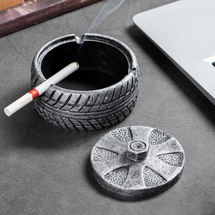 北欧复古烟灰缸创意家用ins个性，客厅潮流办公室水泥简约装饰烟缸
