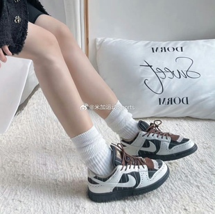 Nike/耐克 DUNK LOW女鞋运动鞋布洛克街舞胶底休闲板鞋低帮FV3642