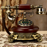 欧式复古电话机仿古家用时尚创意，座机老式转盘，客厅无线插卡电话机