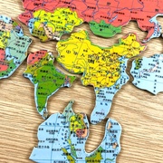 磁力中国世界地图拼图，大尺寸儿童益智幼儿园，小学初中生拼板1000块