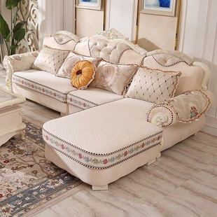 欧式沙发组合小户型现代简约客厅整装转角l型，贵妃可拆洗布艺沙发