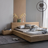 进口北欧风格橡木实木床 现代简约1.8米主卧室欧式双人床简欧