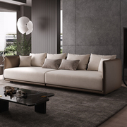 布艺沙发简约现代客厅转角小户型，意式轻奢皮布艺，双人沙发家具组合