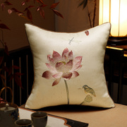 新中式靠垫抱枕套刺绣花YG70客厅沙发床头靠包古典靠枕办公室护腰