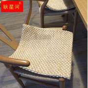 手工草编沙发座垫椅垫正方形玉米叶汽车坐垫地垫榻榻米垫原色
