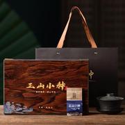 福建武夷山正山小种茶叶礼盒装小泡袋高档木盒浓香型红茶茶叶送礼