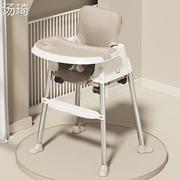 宝宝餐椅吃饭可折叠家用婴儿椅子多功能，餐桌椅便携式座椅儿童饭桌