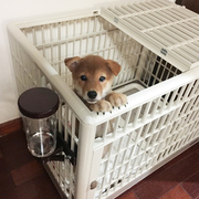 日本爱丽丝狗笼子泰迪比熊法斗中小型犬爱丽思宠物树脂猫笼带厕所