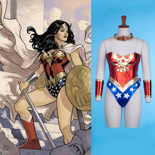 神奇女侠cos服装 DC漫画WonderWoman正义联盟雷神蝙蝠侠套装定制