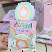 韩国进口yem彩虹棉，花糖缤纷彩色网红糖果喜糖，休闲儿童零食12g
