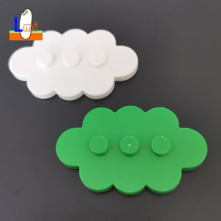 国产小颗粒积木3x5云朵白云35470零件DIY特殊配件3D壁画装饰插件