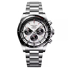 瑞士浪琴康卡斯(康，卡斯)系列，计时自动机械钢带男士手表l3.835.4.72.6