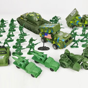军事模型套装玩具小兵人打仗沙盘塑料士兵小人场景模拟男孩