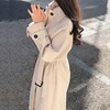 夹棉加厚2022冬季最韩版中长款宽松显瘦毛呢外套女秋呢子大衣