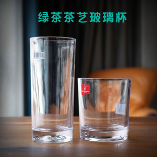 茶艺培训专用玻璃杯耐热无铅玻璃茶杯玻璃，水杯玻璃杯垫碟子绿茶杯