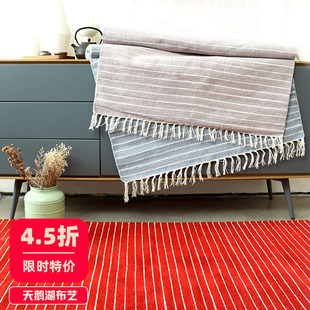 客厅茶几棉地毯可手洗绒面地垫脚垫卧室床边垫印度进口手工编织毯