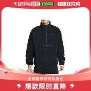 日本直邮nikeclubfleece+12抓绒上衣，男黑色运动卫衣dx0526-010