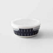 韩国进口zen&lock rachelbarker稻草黑陶瓷密封碗保鲜盒饭盒610ml