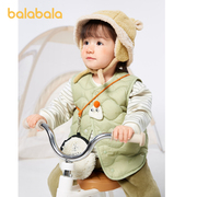 巴拉巴拉宝宝马甲外穿时尚冬装婴儿背心，羽绒服加厚保暖洋气潮