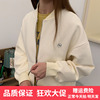 af2024女装韩版剪裁拉链，开衫卫衣外套女百搭棒球服上衣22580