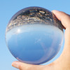 透明大玻璃球珠子实心水晶球，摆件直径贴画涂布弹珠，工艺装饰抛光球